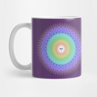 Rainbow Diamond Light - 2 - On the Back of Mug